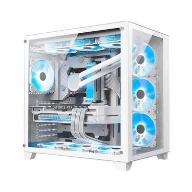 Imagem de Gabinete Gamer K-mex Aquário CG-W2R4 ATX Space Sem Fans - K-mex Indúst