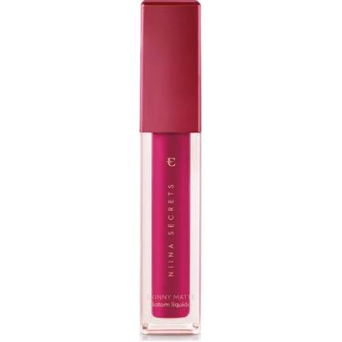 Imagem de Batom Líquido Pink Peônia Niina Secrets Skinny Matte 5ml - Eudora