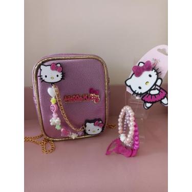 Imagem de Kit bolsa acrílico bolsa infantil - ateliedeborasaraiva, Rosa