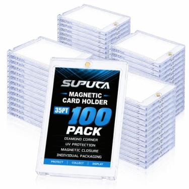 Imagem de Porta-cartões Supuca 35PT com ímã e proteção UV - 100 unidades
