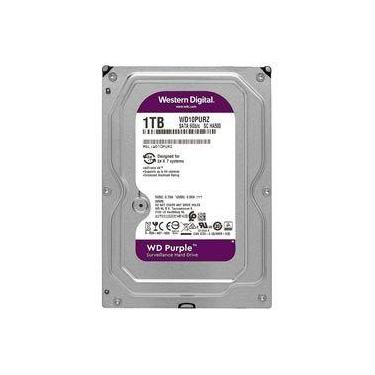 Imagem de HD Western Digital 1TB WD Purple SATA 3 5400RPM 3.5 WD10PURZ Vigilânci