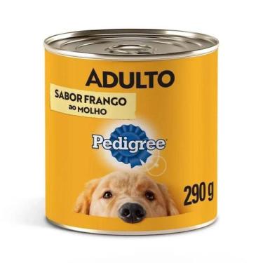 Imagem de Ração Úmida Lata Frango ao Molho para Cães Adultos 290g Pedigree