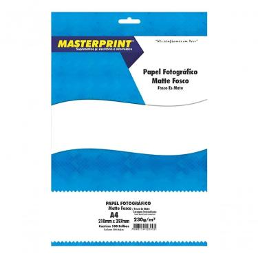 Imagem de Papel Fotográfico Maxprint Kit 2 Pacotes 100 Folhas A4 230g Branco