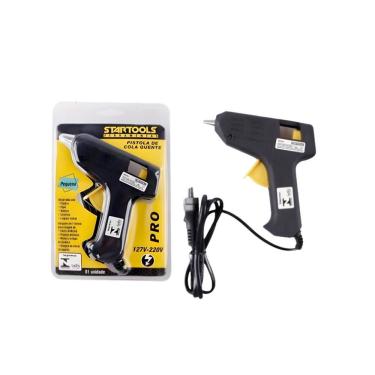 Imagem de Pistola de Cola Quente Pequena Bivolt 8W Preto Startools