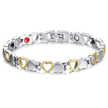 Imagem de suhang Pulseira Charmosa De Cristal Joia Feminina De Aço Inoxidável Joias De Ouro Presente Para Meninas