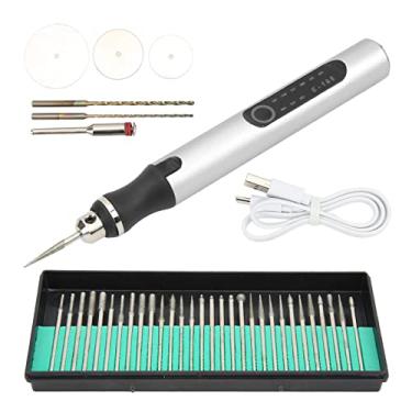 Imagem de Caneta De Gravura De Metal, Caneta De Gravura 3 Velocidades Máquina Ferramenta Para Gravar Kit Para Gravar Em Vidro Caneta Para Gravar Carregamento Sem Fio Para Corte Moagem Letras Perfuração