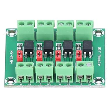 Imagem de Eujgoov Módulo adaptador de controle de tensão de 4 canais, driver anti-interferência de 3,6 a 30 V, módulo de isolamento fotoelétrico de acoplador óptico 817