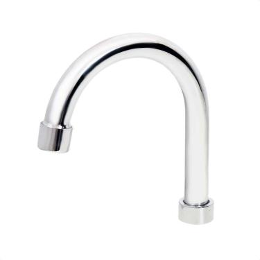 Imagem de Tubo Bica Móvel Lavatório 3/4 Inox Cromado Arejador Fixo