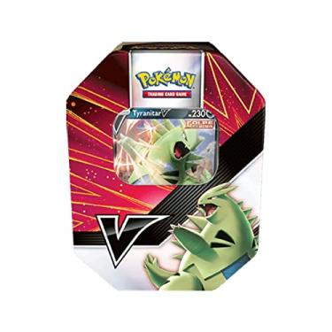 Imagem de 2 Latas Pokémon Combatentes V Empoleon V e Tyranitar V Copag cards cartas em português