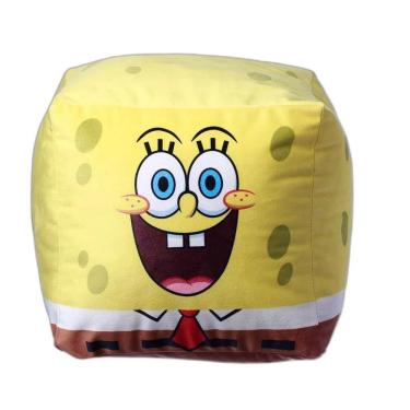 Imagem de Almofada Formato Fibra Cubo Bob Esponja 25X25 Cm