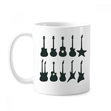 Imagem de Guitarra elétrica música vitalidade sons caneca cerâmica cerâmica café porcelana xícara louça