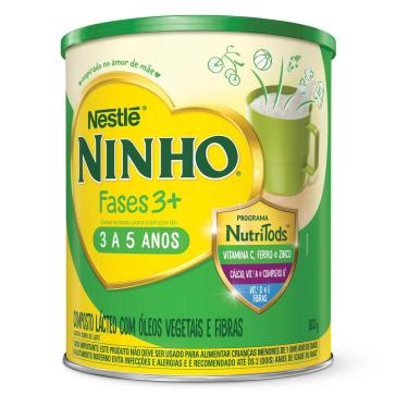 Imagem de Composto Lácteo Ninho Fases 3+ Nestlé 3 a 5 anos 800g 800g