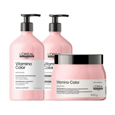 Imagem de Kit L'Oréal Professionnel Serie Expert Vitamino Color - Shampoo e Condicionador e Máscara