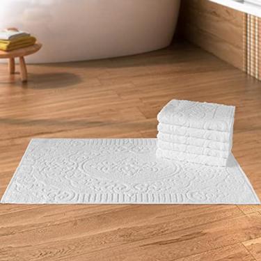 Imagem de Kit 5 Toalhas de Piso para Hotel Luxo Grossa - Nobre (Branco)