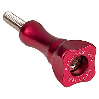 Imagem de Parafuso de mão de metal vermelho GoTough 35mm compatível com GoPro HERO3, HERO3+, HERO4, HERO5, HERO6, HERO7 Sistema de montagem de 2 pinos - por Fotodiox Pro
