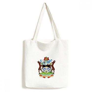 Imagem de Saint John's Antigua & Barbuda Bolsa de compras de lona com emblema bolsa casual