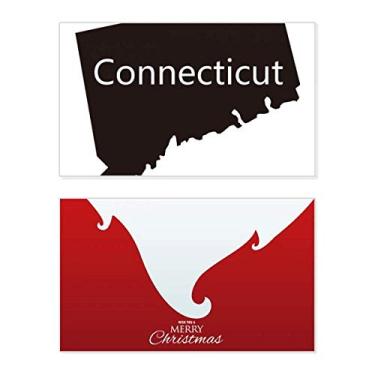 Imagem de Connectic America Mapa Outline Holiday Holiday Merry Christmas Congrats Card Christmas Letter Message