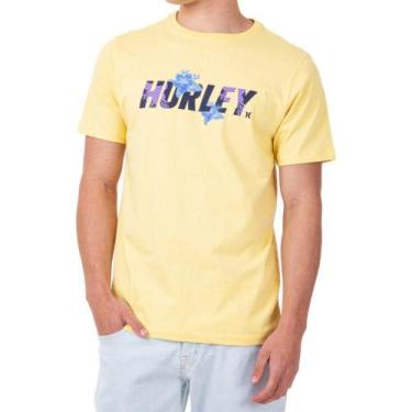 Imagem de Camiseta Hurley Fastlane 2 Masculina Amarelo