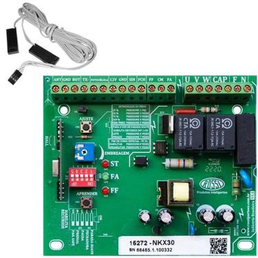 Imagem de Central Placa Portão Eletrônico Kx30 Nkx30 Wkx90 Rossi Sensor Basculante 180cm