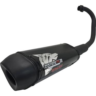Imagem de Escapamento Coyote Modelo START Mini-Tri Alumínio - CG 150 Titan/Fan ESDi/EX ano 2014/2015 - Preto/Black