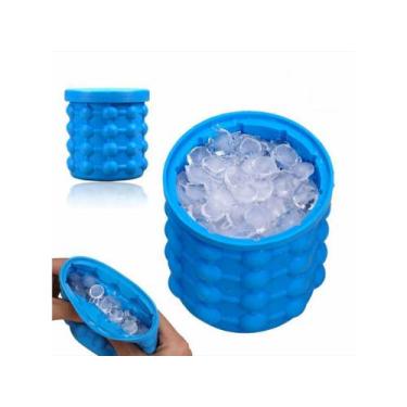 Imagem de Mini Balde Forma De Gelo Silicone Ice Cube Maker Genie - Markelk