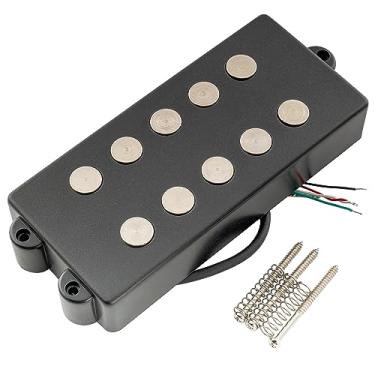 Imagem de Artec MMC5 Cerâmico Baixo Captador Soapbar Braço 13K para Baixo Elétrico 5 Cordas estilo MusicMan, Preto