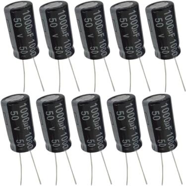 Imagem de Capacitor Eletrolítico 1000uF 50V - Kit 10 Peças