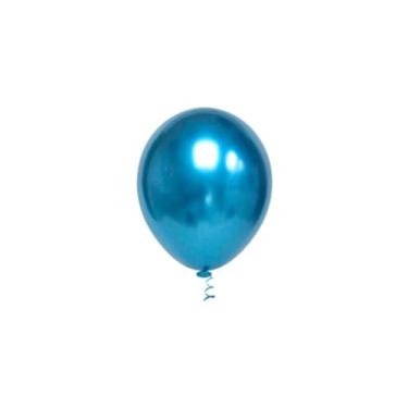 Imagem de Balão, Riberball, Bexiga, Redondo, Nº 5, Platino Azul, Pacote com 25, Modelo: 1009005050025
