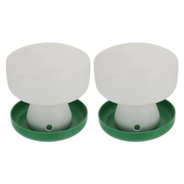 Imagem de 2 Unidades Bebedor De Pombo Tigelas De Papagaio Alimentador Automático De Pássaros Suporte De Comida Conure Pratos Para Calopsita Periquito Alimentar Plástico De Passarinho
