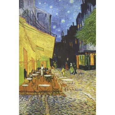 Imagem de Diário Van Gogh nº 30: caderno Vincent Van Gogh para escrever em 150 páginas pautadas de 15 x 23 cm - terraço de café à noite - presentes legais para artistas (coleção de diários Vincent Van Gogh)