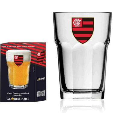 Imagem de Copo De Cerveja Personalizado Flamengo Vidro 400ml - Globimport