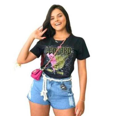 Imagem de Short Curto Jeans Claro Cinto Cordão Com Destroyed Barra Fio-Feminino