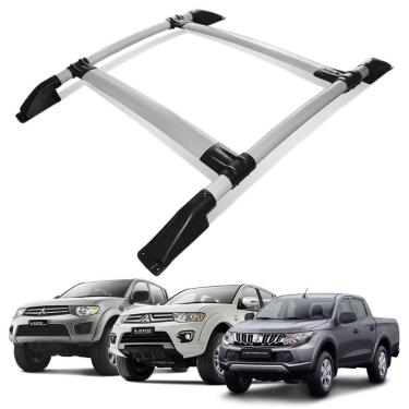 Imagem de Rack De Teto Bagageiro L200 Triton 2008 a 2016 Tubolar Prata