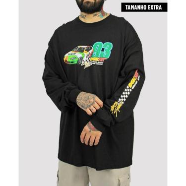 Imagem de Camiseta DGK Manga Longa GT93 (Tamanho Extra) - Preta-Unissex