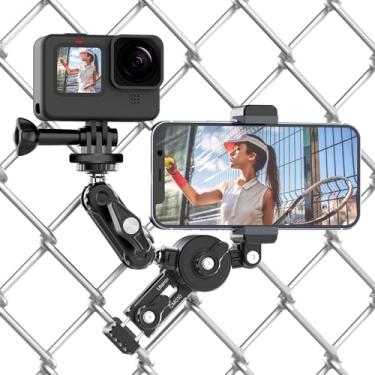 Imagem de Suporte de cerca de beisebol para Gopro – ULANZI CM010 Suporte para câmera de ação para montagem de telefone acessórios de gravação de vídeo para GoPro Hero 11 10 9 8 7 6 5 preto/DJI Action/insta360 iPhone Smartphone