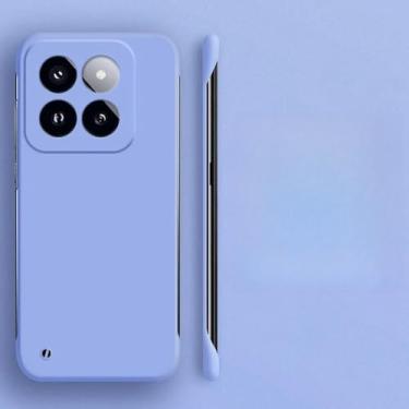 Imagem de Capa de telefone sem moldura para Xiaomi 14 13 12 12S 11T 11 10T 10 Pro Ultra 11 Lite Ultra Slim Hard PC Cases para Xiaomi 14 Pro Capa, roxo claro, para mi 13