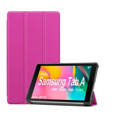 Imagem de Capa Smart Case Para Tablet Samsung Galaxy Tab A8 8.0" Sm-T290 / Sm-T295 Ano 2019 Premium - Alamo (ROSA CLARO)