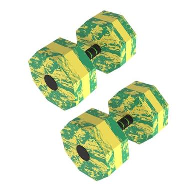 Imagem de Colaxi 2 pçs halteres de água aquáticos halteres piscina leve flutuante halteres de espuma eva para treino de aeróbica de água, Octógono 27x15x15cm