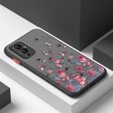 Imagem de Capa de telefone fosca para Oneplus 10 9 8T 8 7 7T 6 6T 5 5T PRO NORD CE 2 N10 N100 5G Capa lindas flores coloridas, SFBLA01, para Oneplus 5T
