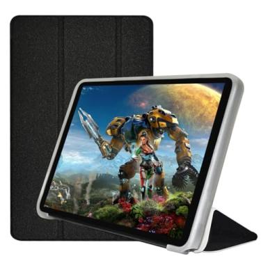 Imagem de Qiawum Capa com suporte triplo Funda para Teclast P85T de 8 polegadas Tablet PC Folio PU Capa de couro PU com revestimento traseiro de TPU macio (preto)