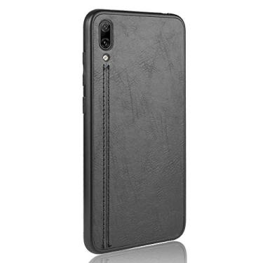 Imagem de Capa para celular Huawei Enjoy 9 Capa protetora robusta 360° Capa de couro suave para Huawei Enjoy 9