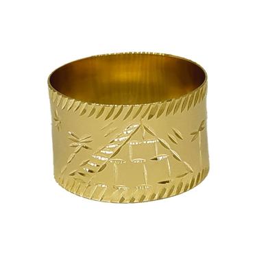 Imagem de Anel Em Ouro 10k 416 Escrava Amarelo 12mm