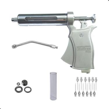Imagem de Vacinador Seringa Veterinária Automática 50ml c/ Bico Dosador Oral, Ma
