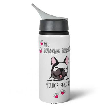 Imagem de Garrafa Squeeze NK - Meu Buldogue francês, melhor pessoa! - JPS INFO