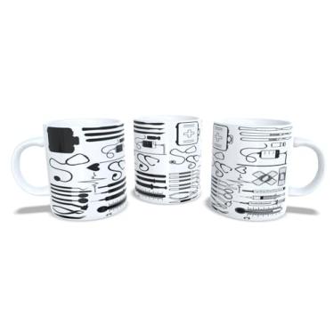 Imagem de Canecas de Porcelana Branca Personalizadas Profissões 6 (Medicina2)