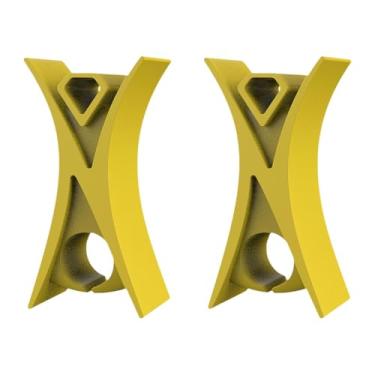 Imagem de Luwecf 2x Rolha de Arco de Violino para Iniciantes Acessórios de Instrumento Resistentes Aprendizagem Leve Acessório de Auxílio Ao Ensino Peças de Violino, amarelo