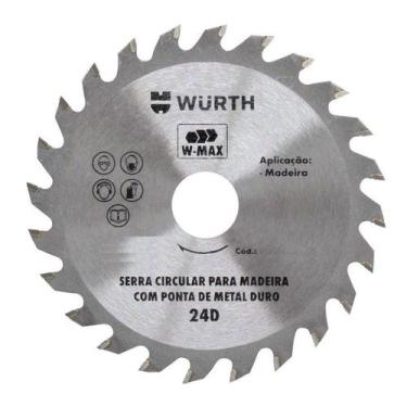 Imagem de Disco de Serra para Madeira W-Max Wurth 7.1/4"(185mm) 24 Dentes