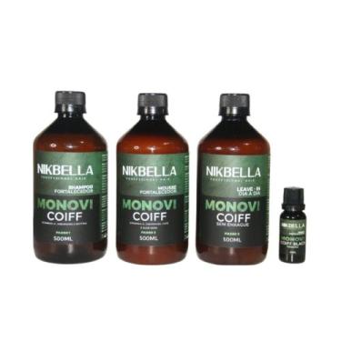 Imagem de Kit Monovin-Coiff Crescimento Acelerado - Shampoo, Máscara, Leave-in M