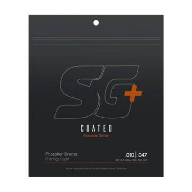 Imagem de Encordoamento para violão sg 6690c revestido 010 bronze fosforo 0.010 