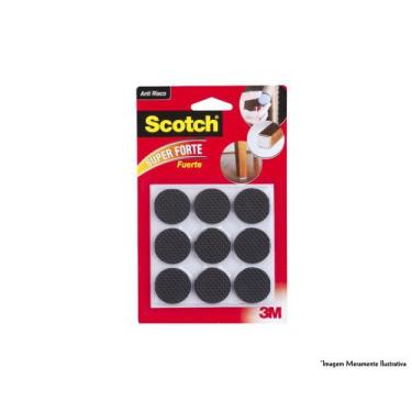 Imagem de Feltro 3M Anti-Risco Redondo Preto C G 9Pcs Blister